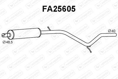 Front Muffler Fiat PALIO Weekend