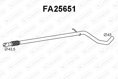 Exhaust Pipe Fiat PANDA · Fiat PANDA Hatchback Van