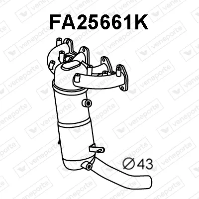 Manifold Catalytic Converter Fiat PANDA · Fiat SEICENTO / 600 · Fiat PANDA Hatchback Van