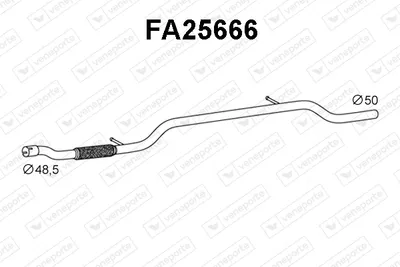 Exhaust Pipe Fiat IDEA · Lancia MUSA