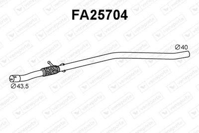 Exhaust Pipe Fiat PANDA