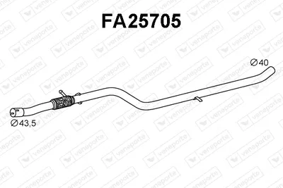 Exhaust Pipe Fiat PANDA