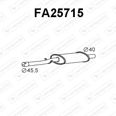 Front Muffler Fiat RITMO · Seat RONDA