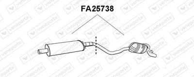 Rear Muffler Fiat PUNTO