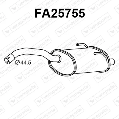 Rear Muffler Fiat PANDA · Fiat 500 · Fiat PANDA Hatchback Van