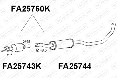 Catalytic Converter Fiat SEDICI · Suzuki SX4 · Suzuki SX4 Saloon