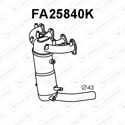 Manifold Catalytic Converter Fiat PANDA
