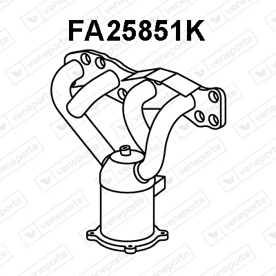 Manifold Catalytic Converter Fiat SEDICI · Suzuki SX4