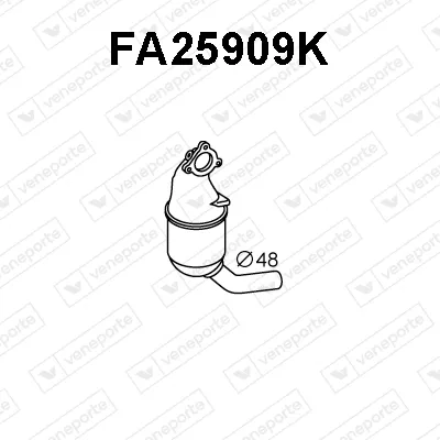 Catalytic Converter Alfa Romeo MITO · Fiat DOBLO MPV · Fiat DOBLO Box Body/MPV
