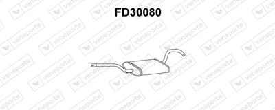 Front Muffler Ford ESCORT III