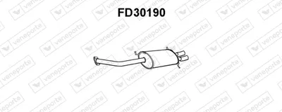 Rear Muffler Ford Usa PROBE II