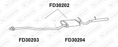 VENEPORTE FD30202 back silencer
