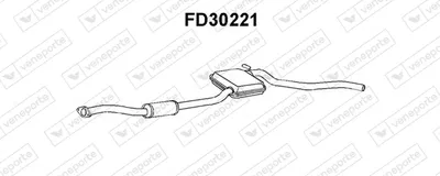Front Muffler Ford SIERRA I Hatchback