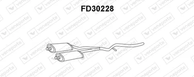 Front Muffler Ford GRANADA II · Ford GRANADA Turnier