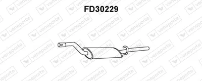 Rear Muffler Ford GRANADA II · Ford GRANADA Turnier