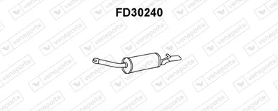 Rear Muffler Ford SCORPIO I Saloon · Ford SCORPIO I Turnier