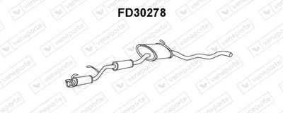 Front Muffler Ford SIERRA II Hatchback · Ford SIERRA II