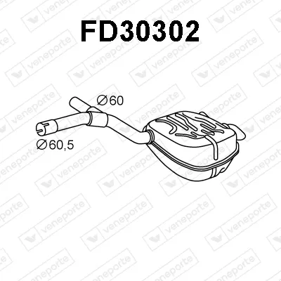 Rear Muffler Ford GALAXY II · Ford MONDEO IV Saloon · Ford MONDEO IV