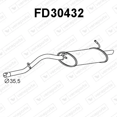 Rear Muffler Ford KA · Ford KA Van