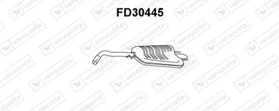 Rear Muffler Ford ESCORT VI Turnier · Ford ESCORT CLASSIC Turnier