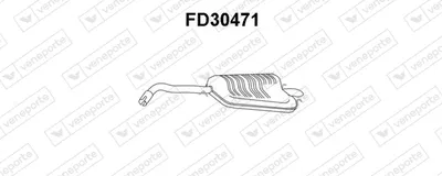 Rear Muffler Ford ESCORT VI Turnier