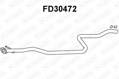 Exhaust Pipe Ford FIESTA IV