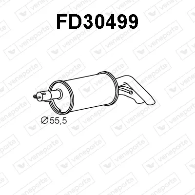 Rear Muffler Ford GALAXY I · Seat ALHAMBRA · Seat ALHAMBRA VAN