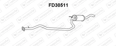 Front Muffler Ford FIESTA IV · Ford PUMA