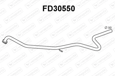 Exhaust tube VENEPORTE FD30550