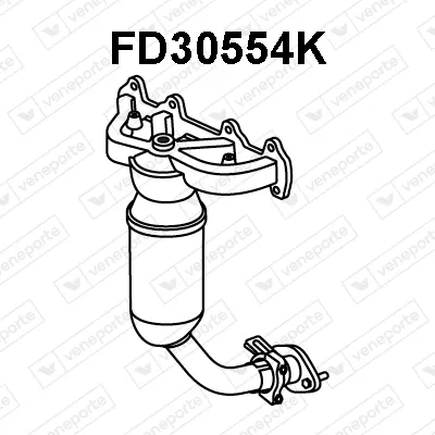 Manifold Catalytic Converter Ford FIESTA IV · Ford FIESTA Box Body/MPV · Ford KA