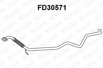 Exhaust Pipe Ford FIESTA V · Ford FUSION · Mazda 2