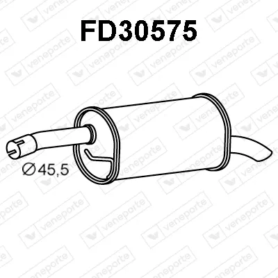 Rear Muffler Ford FIESTA V · Ford FIESTA V Van · Mazda 2