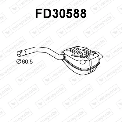 Rear Muffler Ford GALAXY II · Ford S-MAX · Ford MONDEO IV Saloon