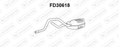 Centre Muffler Ford MONDEO I Turnier · Ford MONDEO II Turnier