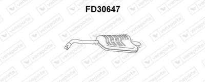 Rear Muffler Ford ESCORT V Saloon · Ford ORION III