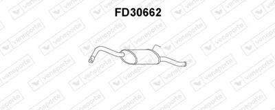 Rear Muffler Ford FIESTA Box Body/MPV