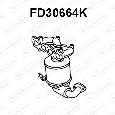 Manifold Catalytic Converter Ford FIESTA V