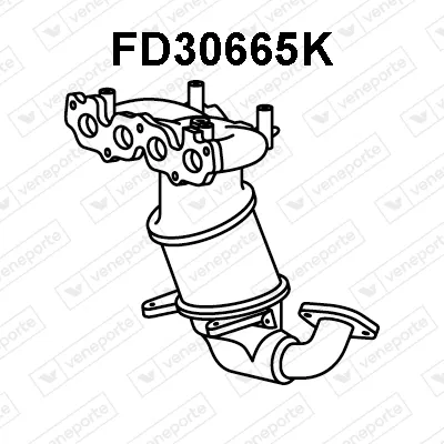 Manifold Catalytic Converter Ford FIESTA V · Ford FUSION · Mazda 2