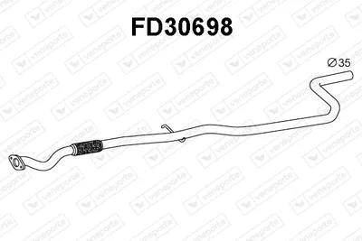 Exhaust Pipe Ford KA