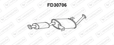 Front Muffler Ford MAVERICK · Nissan TERRANO II