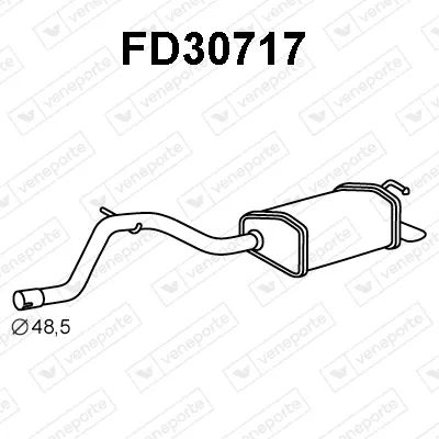 Rear Muffler Ford MONDEO III Saloon · Ford MONDEO III