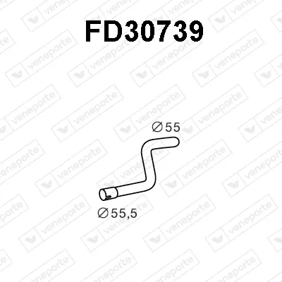 Exhaust Pipe Ford MONDEO III Turnier