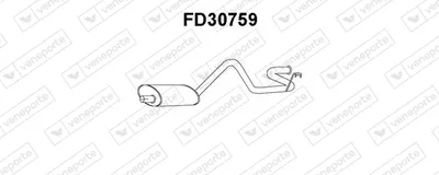 Rear Muffler Ford TRANSIT Van