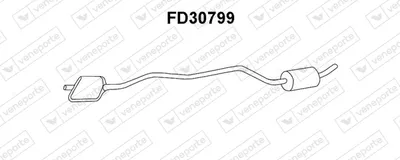 Front Muffler Ford FIESTA Hatchback Van