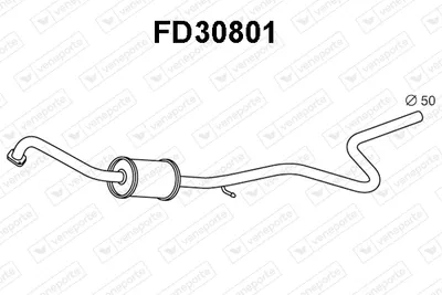 Centre Muffler Ford FIESTA V · Ford FUSION