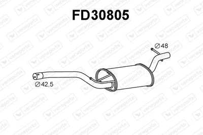 Centre Muffler Ford FOCUS C-MAX · Ford FOCUS II · Ford FOCUS II Turnier