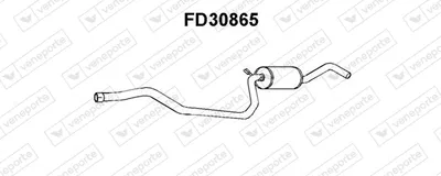 Centre Muffler Ford FIESTA III