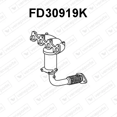 Manifold Catalytic Converter Ford KA