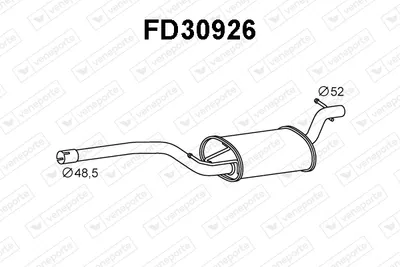 Front Muffler Ford FOCUS I · Ford FOCUS I Turnier · Ford FOCUS I Saloon