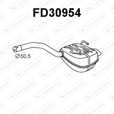 Rear Muffler Ford GALAXY II · Ford S-MAX · Ford MONDEO IV Saloon